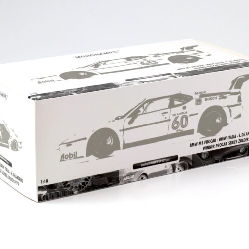1:18 Minichamps BMW M1 ProCar BMW Italia Angelis #60 Winner Procar Series Zolder 1979