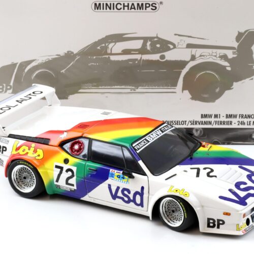 1:18 Minichamps BMW M1 BMW France ZOL AUTO VSD 24h Le Mans 1981 Rousselot
