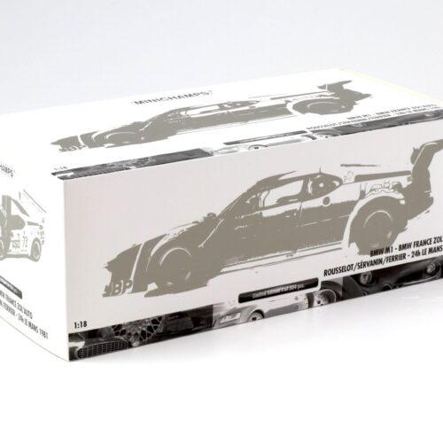 1:18 Minichamps BMW M1 BMW France ZOL AUTO VSD 24h Le Mans 1981 Rousselot