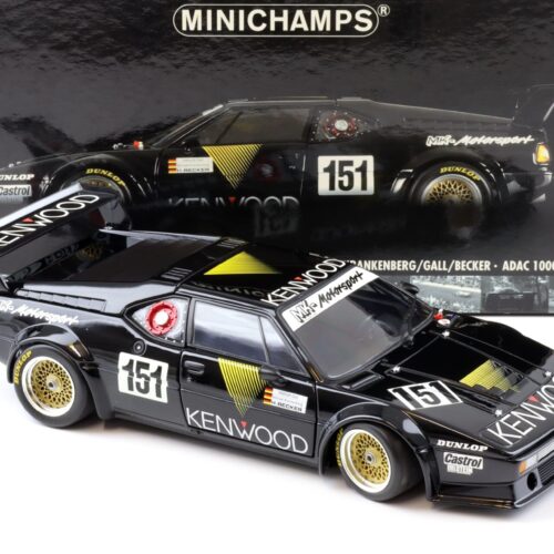 1:18 Minichamps BMW M1 ProCar ADAC 1000km 1986 KENWOOD #151 Krankenberg