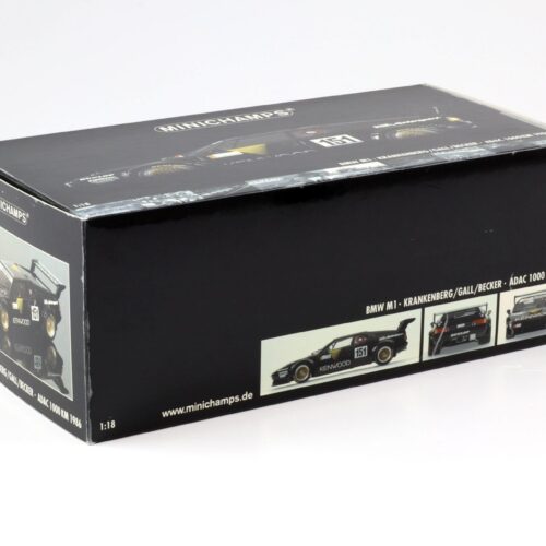 1:18 Minichamps BMW M1 ProCar ADAC 1000km 1986 KENWOOD #151 Krankenberg