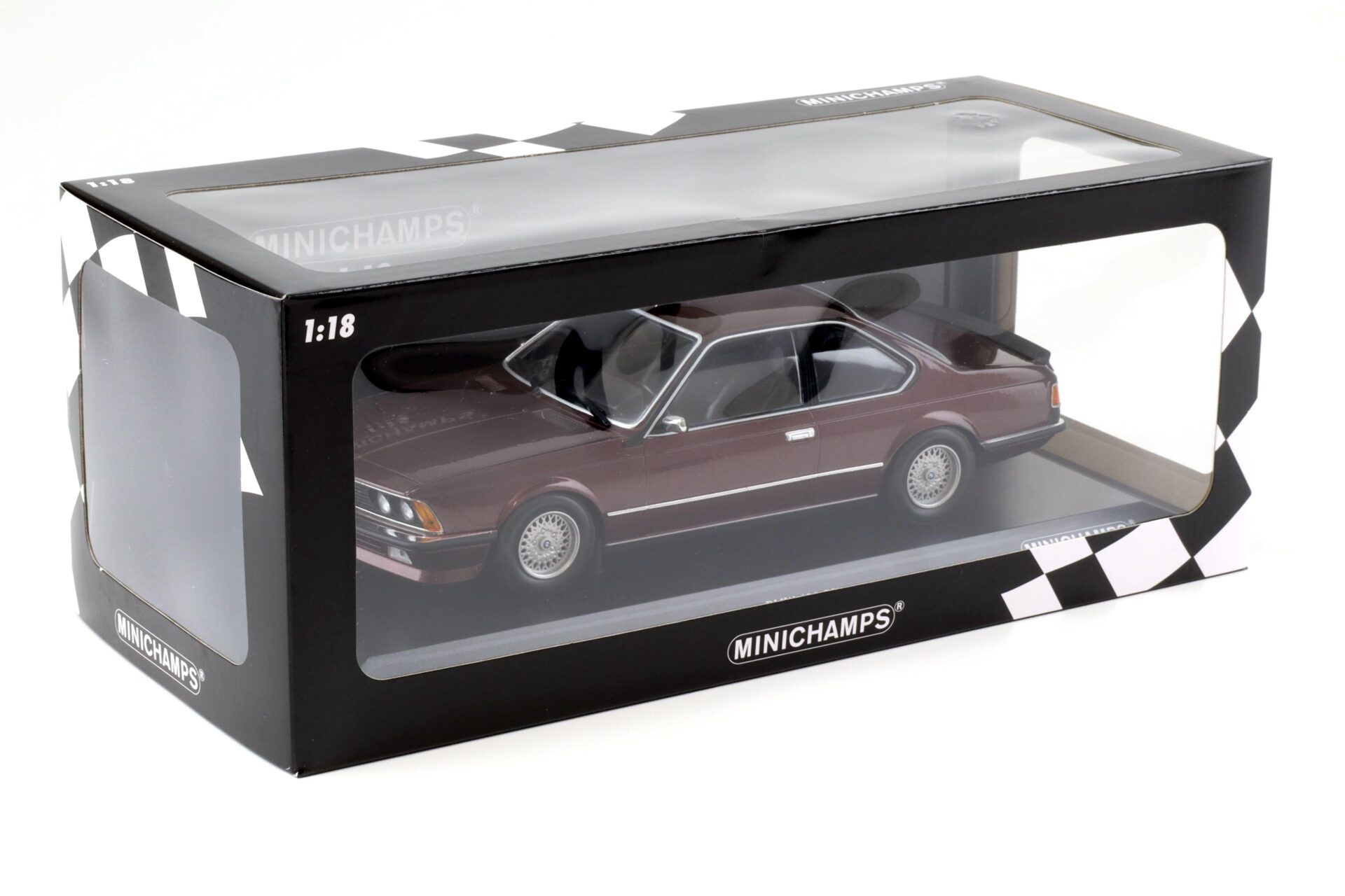 1:18 Minichamps BMW 635 CSI Coupe 1982 dark red metallic