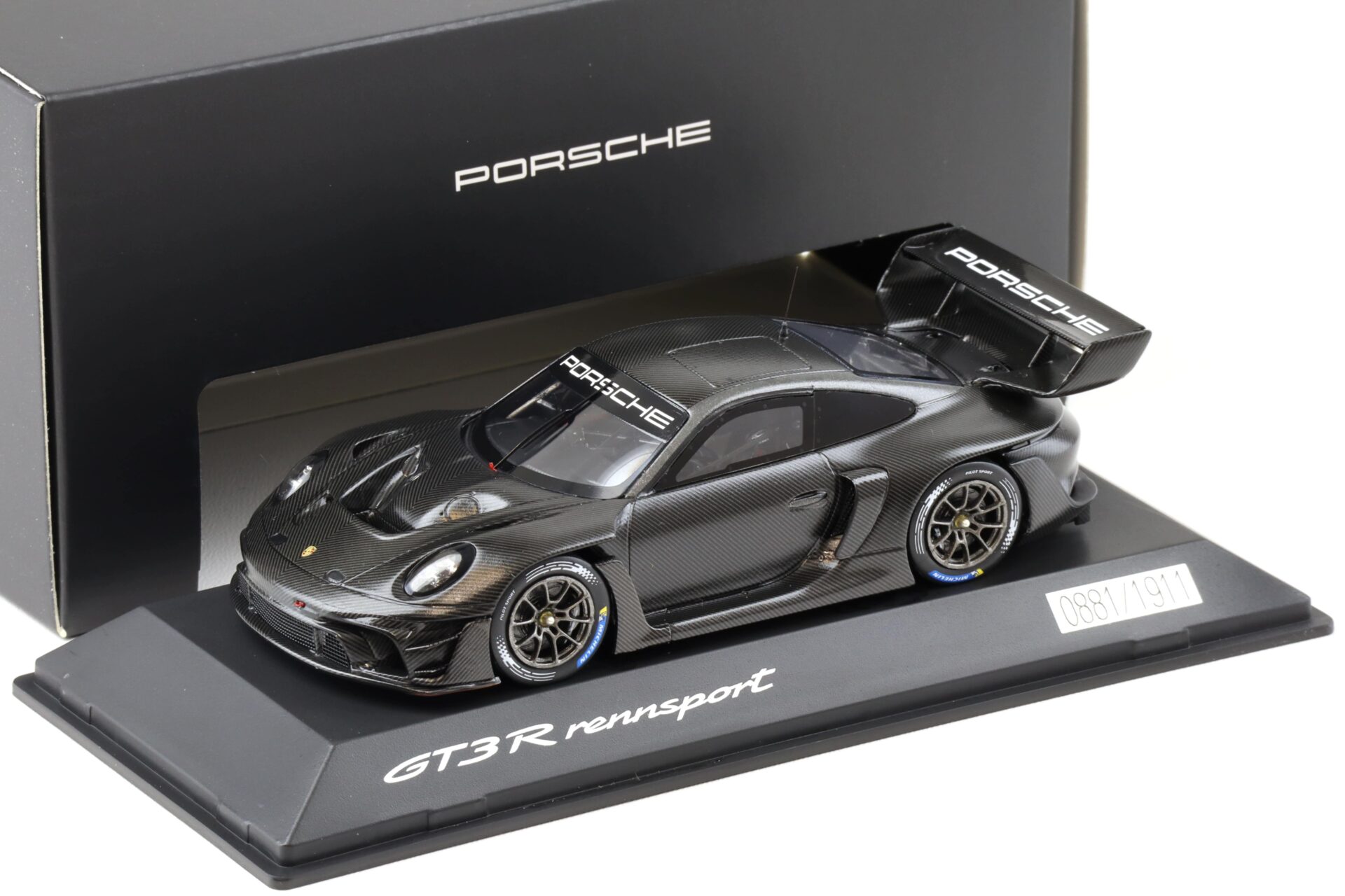 1:43 Spark Porsche 911 992 GT3 R Rennsport Full Carbon black WAP DEALER