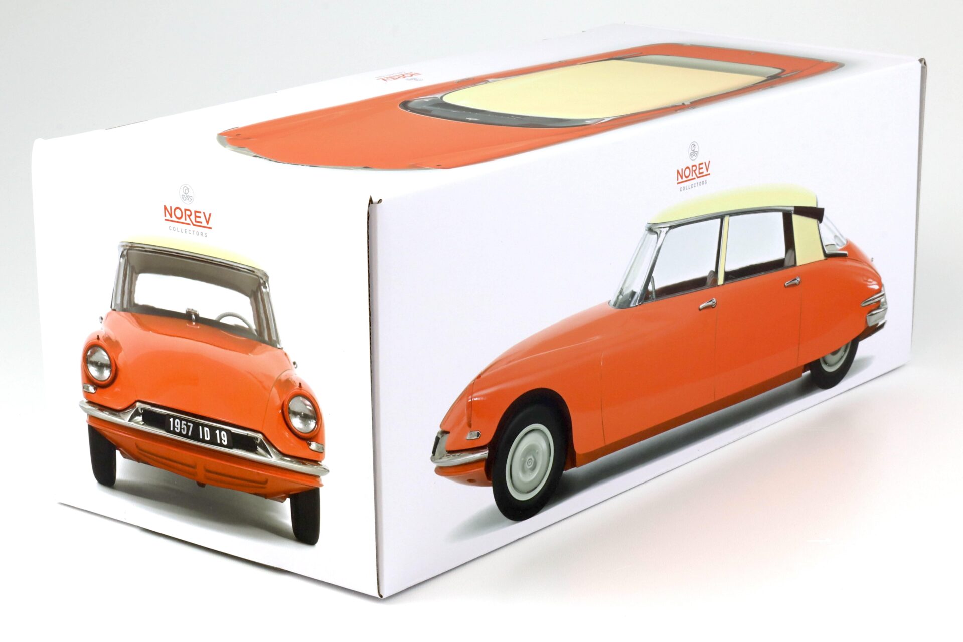 1:12 Norev Citroen DS 19 Capucine orange & Cream 1957
