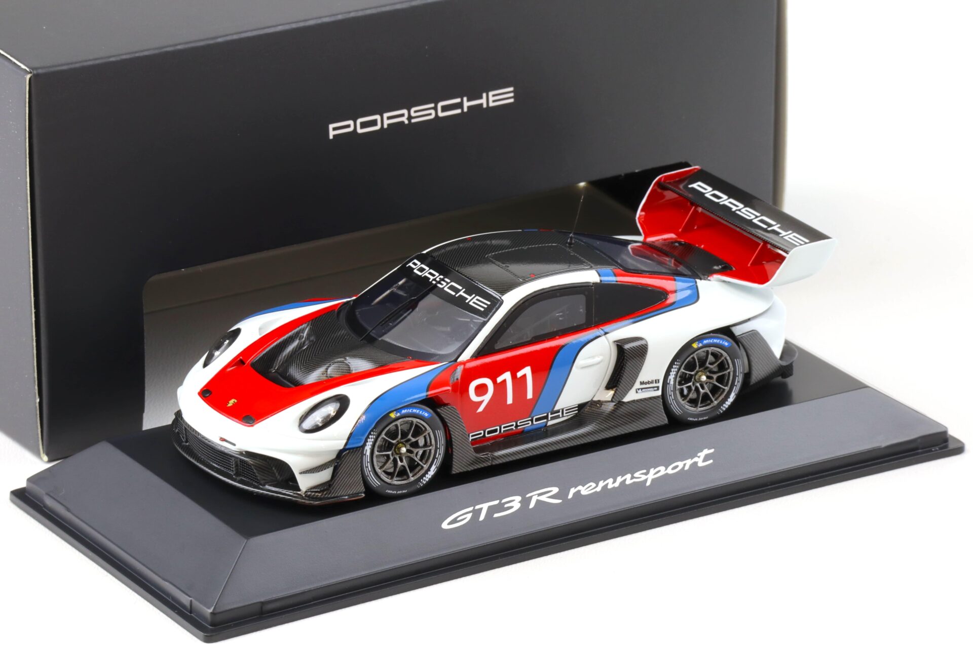 1:43 Spark Porsche 911 992 GT3 R Rennsport #911 white/red/blue WAP DEALER