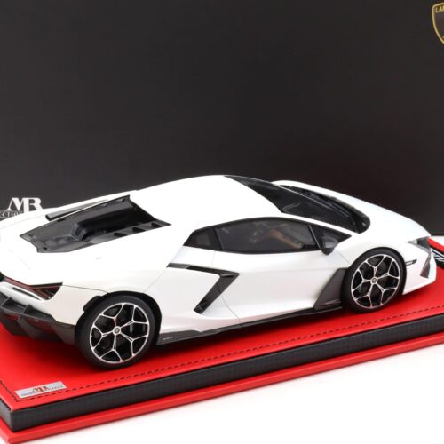 1:18 MR Collection Lamborghini Revuelto Bianco Siderale Matt with display - Limited 99 pcs.