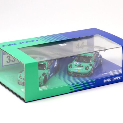 1:43 Minichamps 2-Car Set BMW M6 GT3 #33 & Porsche 911 GT3 R #44 Falken 2017 Nürburgring