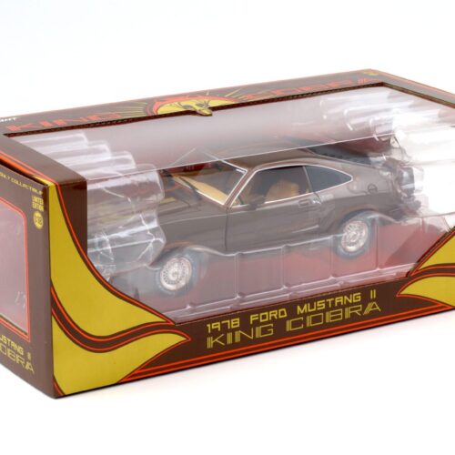 1:18 Greenlight 1978 Ford Mustang II King Cobra brown metallic/ orange-gold stripes