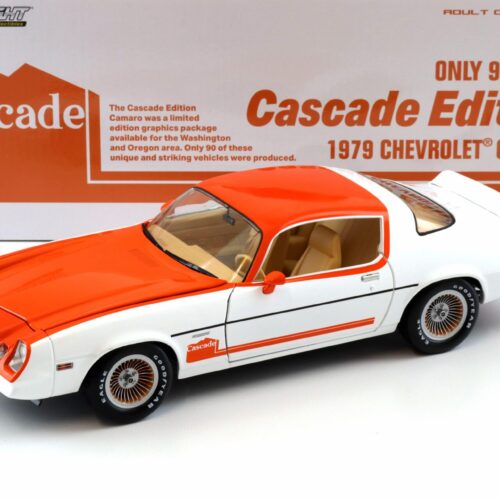 1:18 Greenlight 1979 Chevrolet Camaro Cascade Edition white/ orange