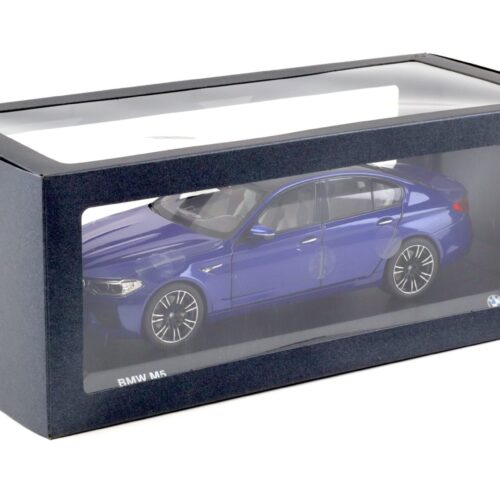 1:18 Norev BMW M5 F90 Limousine Marina Bay blue 2018 DEALER VERSION