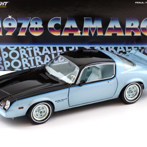 1:18 Greenlight 1978 Chevrolet Camaro Rally Sport Bright blue metallic/ black