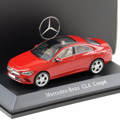 1:43 Spark Mercedes CLA Coupe C118 jupiter red 2019 DEALER VERSION