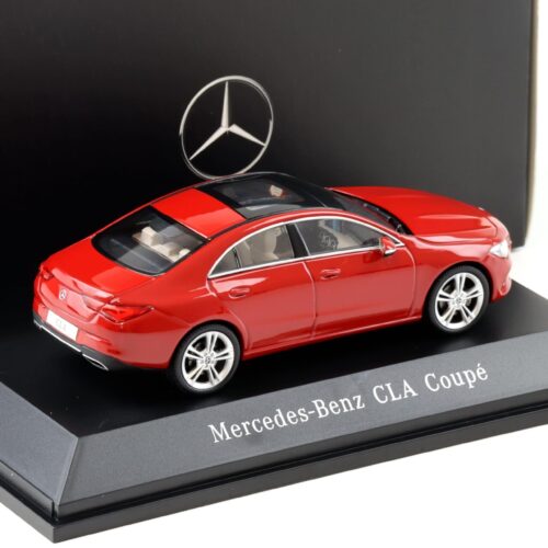 1:43 Spark Mercedes CLA Coupe C118 jupiter red 2019 DEALER VERSION