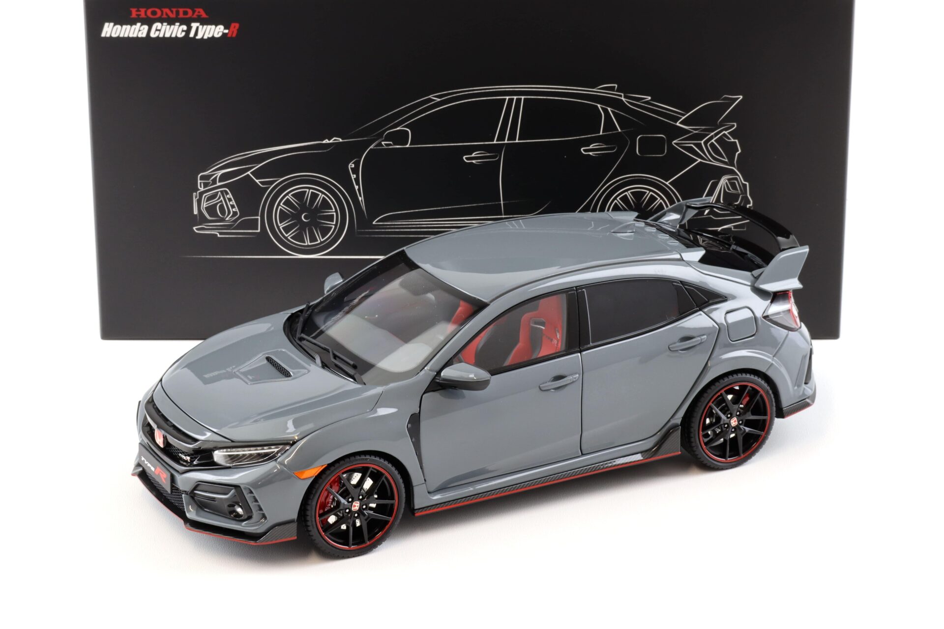 1:18 LCD Models Honda Civic Type-R FK8 Cement grey 2020 LCD18005B-GR