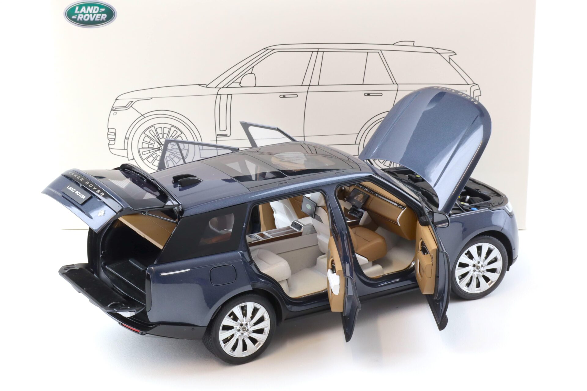 1:18 LCD Models Land Rover Range Rover SV SERENITY blue metallic 2022 LCD18017-BU