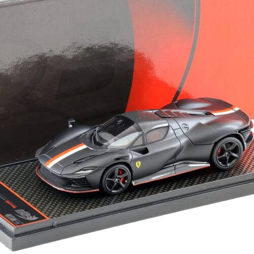 1:43 BBR Ferrari SP3 Daytona Serie Icona Closed roof C.Leclerc matt black - Limited 166 pcs.