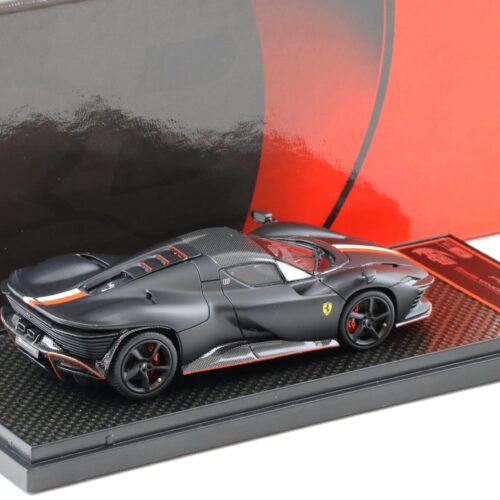 1:43 BBR Ferrari SP3 Daytona Serie Icona Closed roof C.Leclerc matt black - Limited 166 pcs.