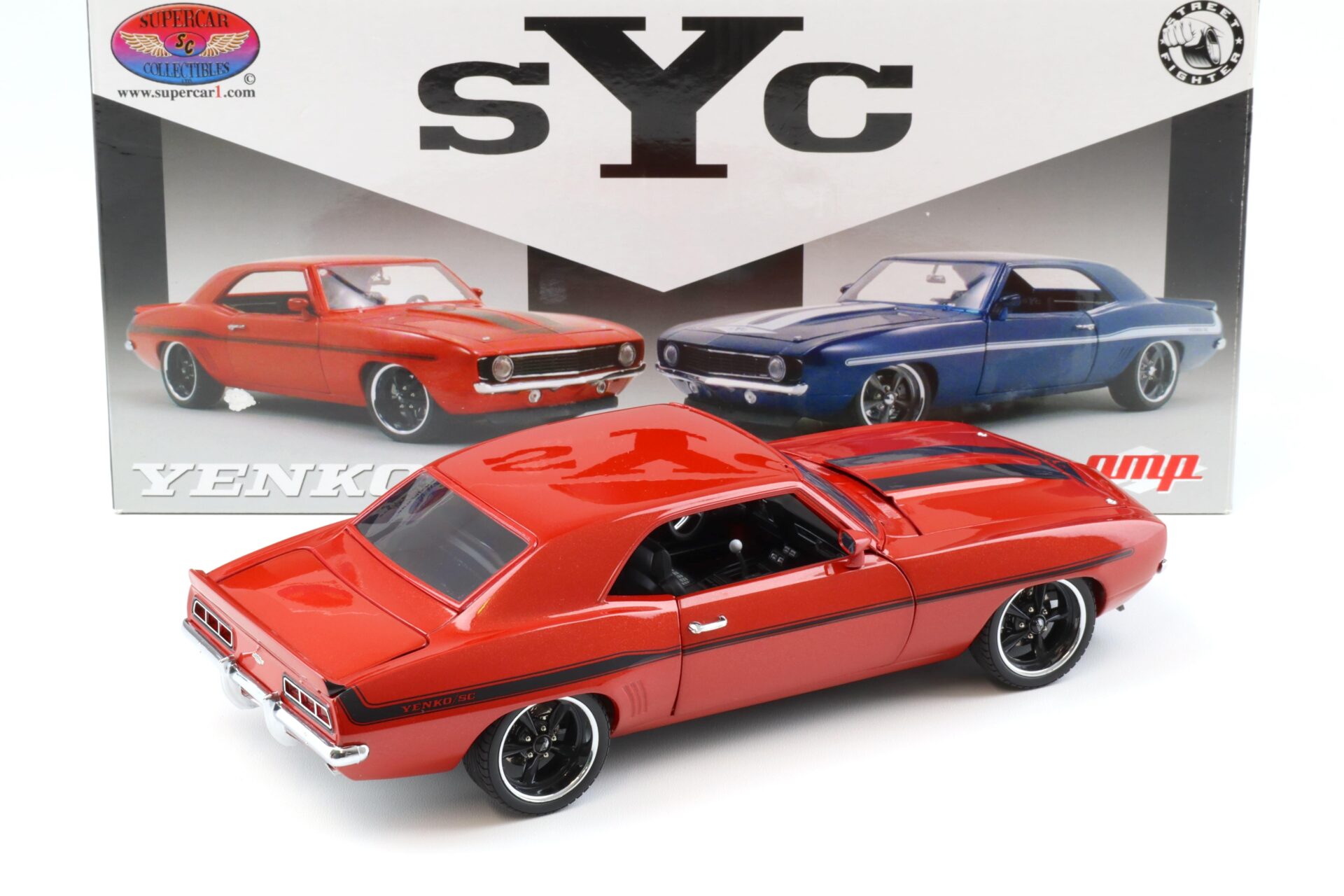 1:18 GMP 1969 Chevrolet Camaro Yenko / SC Sunset orange Street Fighter G1800319