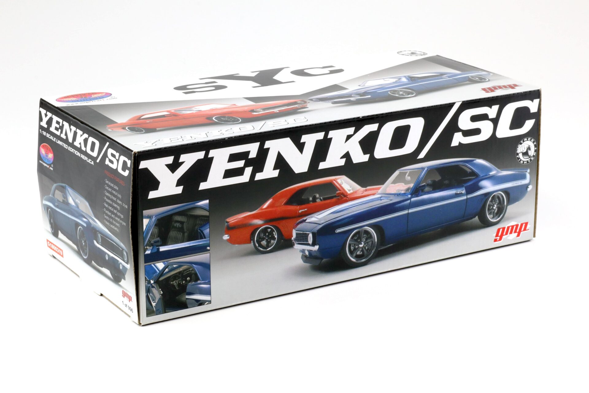 1:18 GMP 1969 Chevrolet Camaro Yenko / SC Sunset orange Street Fighter G1800319