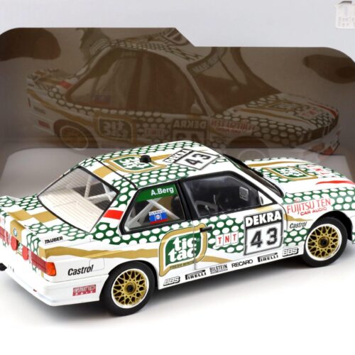 1:18 Solido BMW M3 E30 DTM 1991 A.Berg #43 Tictac white/ green