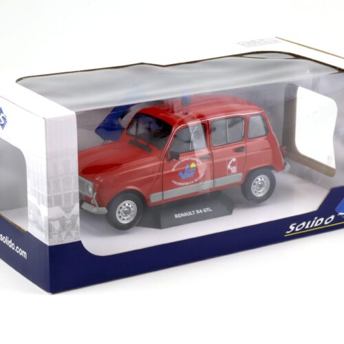 1:18 Solido Renault 4 GTL Pompier du Var Service Departmental red