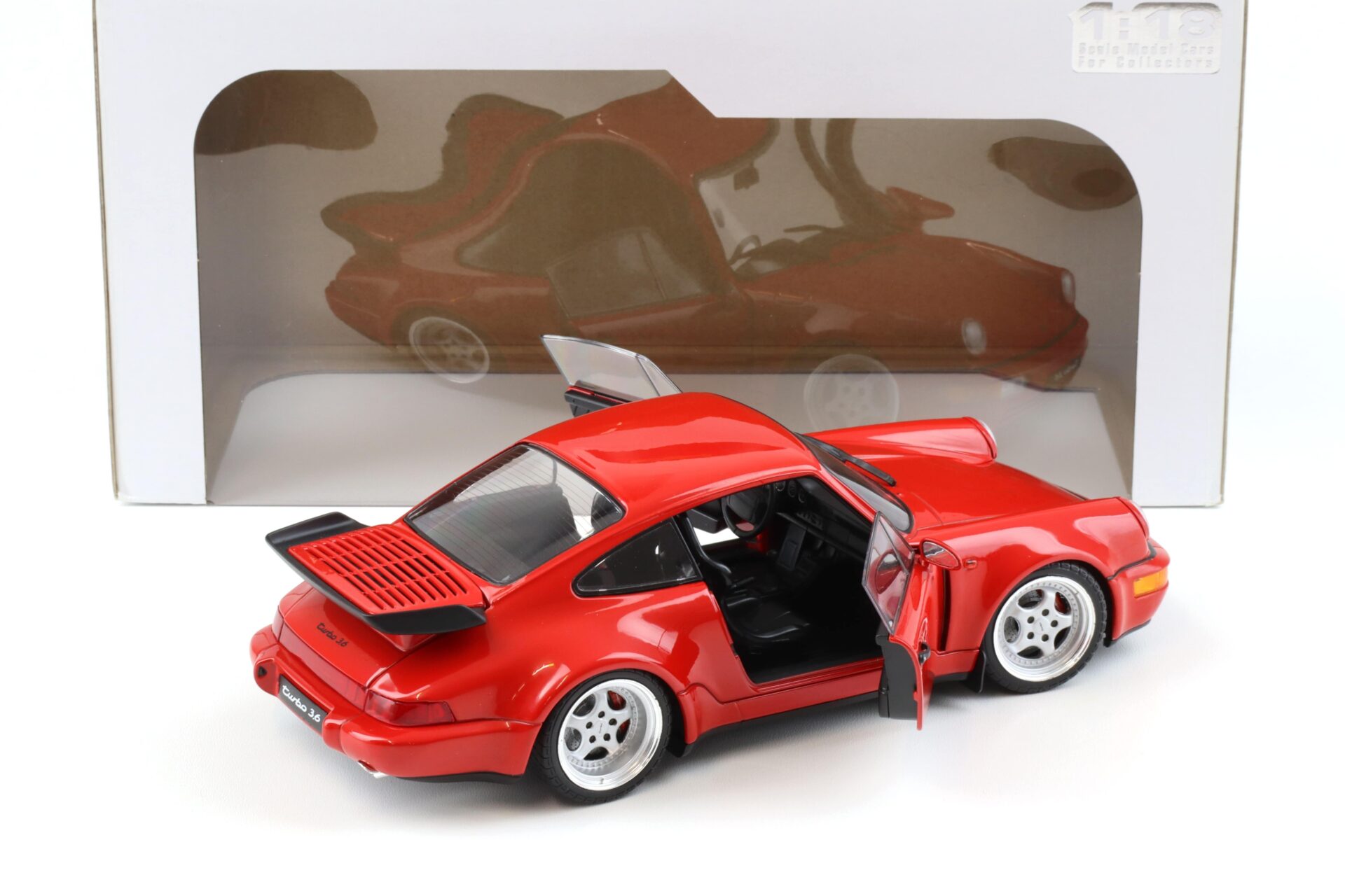 1:18 Solido Porsche 911 964 Turbo 3.6 Coupe 1990 red