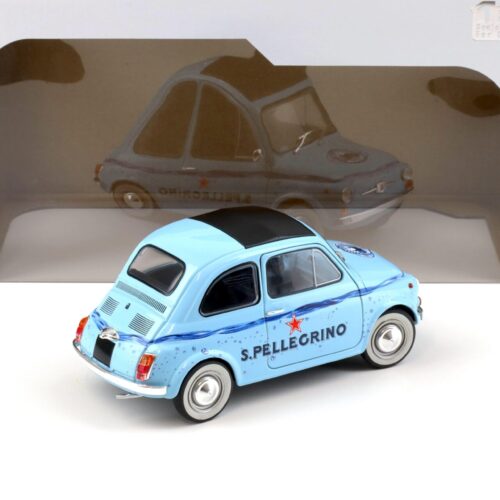 1:18 Solido Fiat 500 San Pellegrino blue