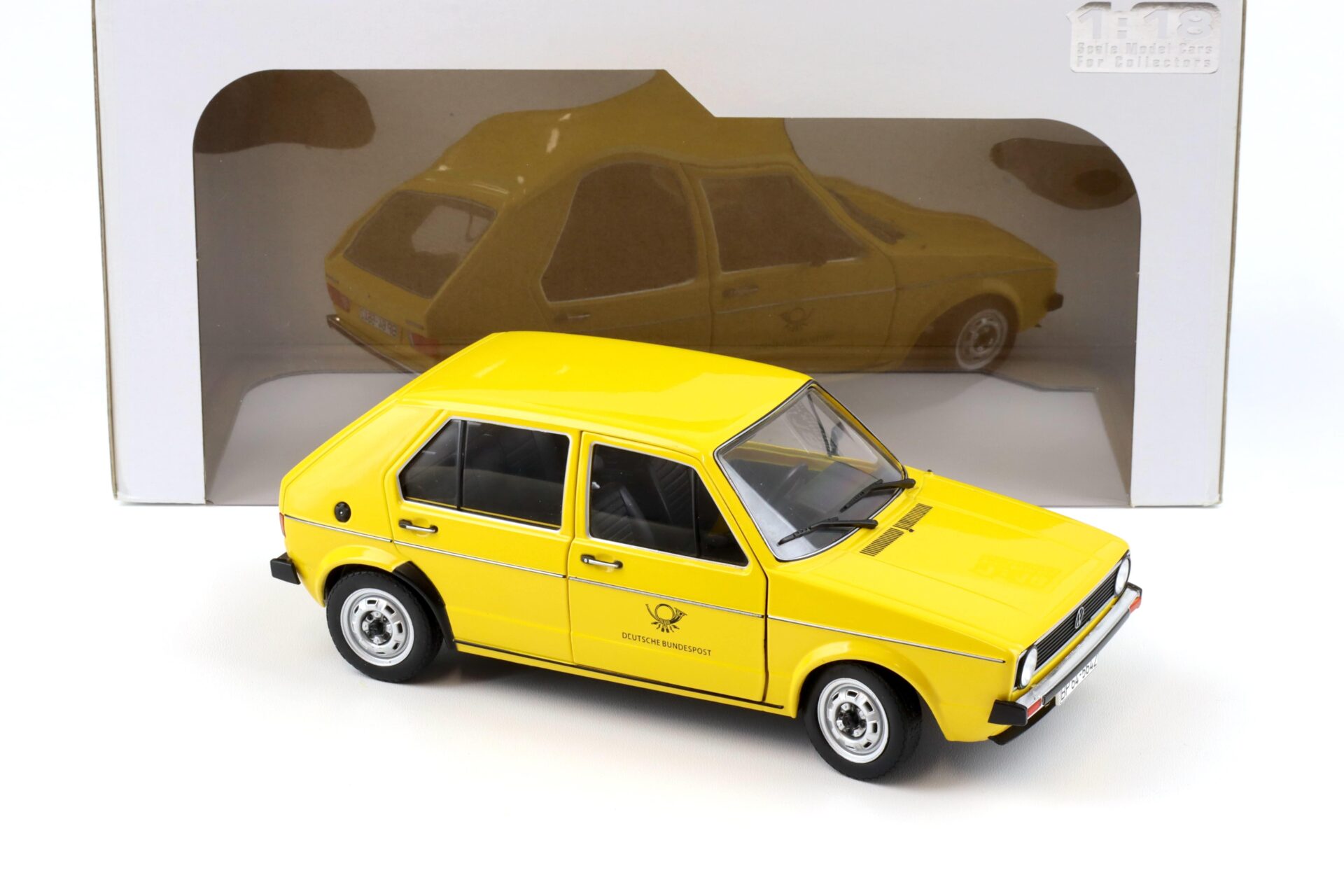 1:18 Solido VW Golf 1 Deutsche Bundespost Post yellow