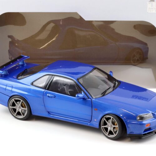 1:18 Solido Nissan Skyline GT-R R34 Bayside blue 1999
