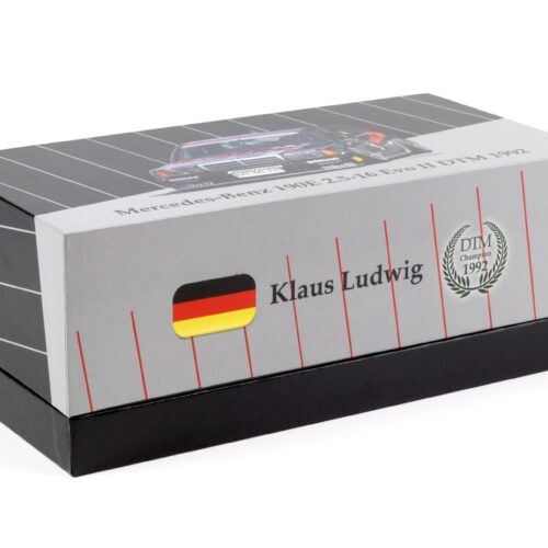 1:18 WERK83 Mercedes 190E 2.5-16 EVO 2 Klaus Ludwig #3 DTM Champion 1992 Collectors box