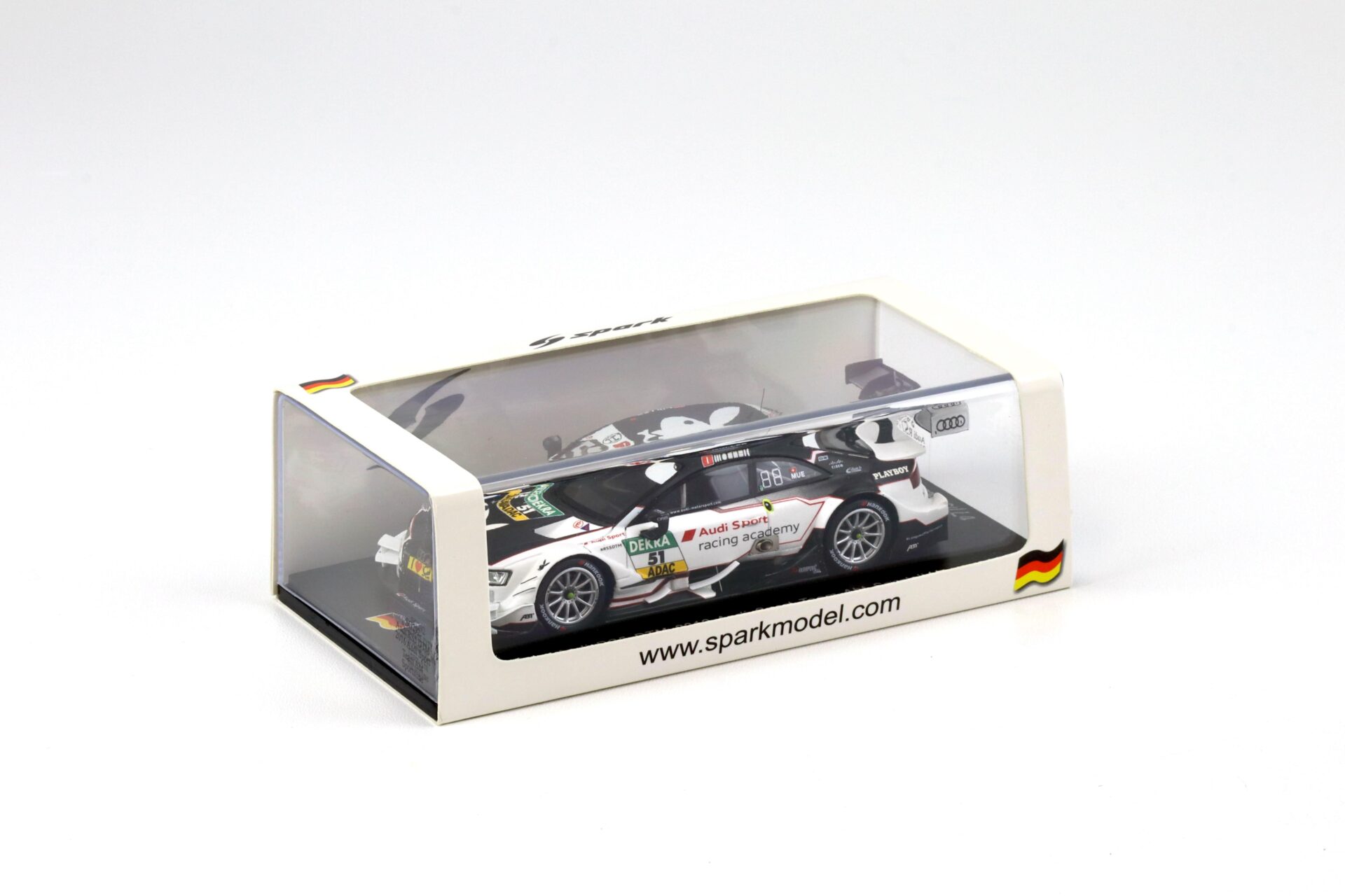 1:43 Spark Audi RS5 DTM 2016 Audi Sport Team Abt Sportsline Müller #51 Playboy