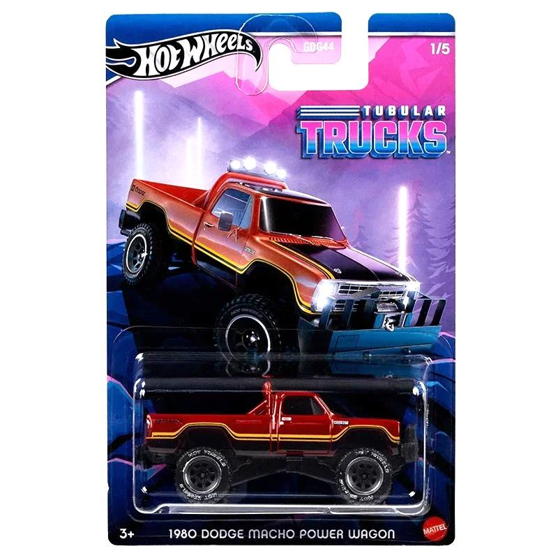 1:64 Hot Wheels 2024 Tubular Trucks GDG44-977G 1980 Dodge Macho Power Wagon red