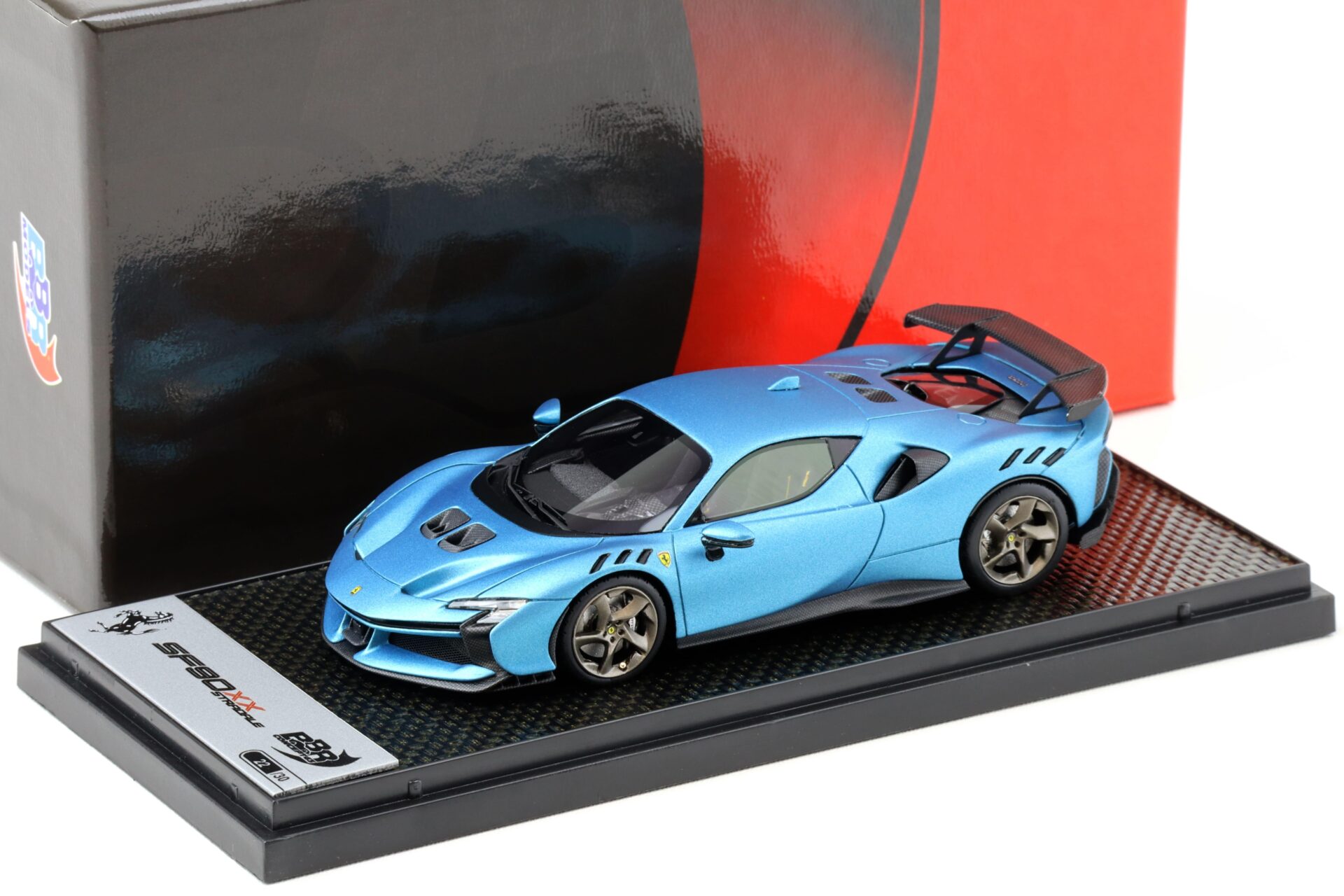 ID 99159 orig 1.jpg 1:43 BBR Ferrari SF90 XX Stradale Azzurro opaco matt blue - Limited 30 pcs.