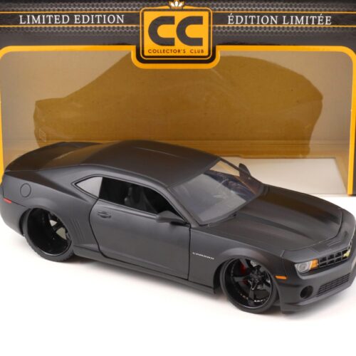 1:18 JADA Toys 2010 Chevrolet Camaro SS Coupe Collectors Club matt black