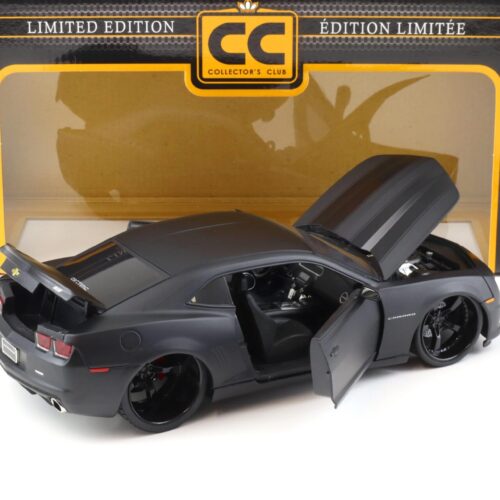 1:18 JADA Toys 2010 Chevrolet Camaro SS Coupe Collectors Club matt black