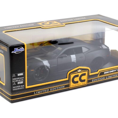 1:18 JADA Toys 2010 Chevrolet Camaro SS Coupe Collectors Club matt black