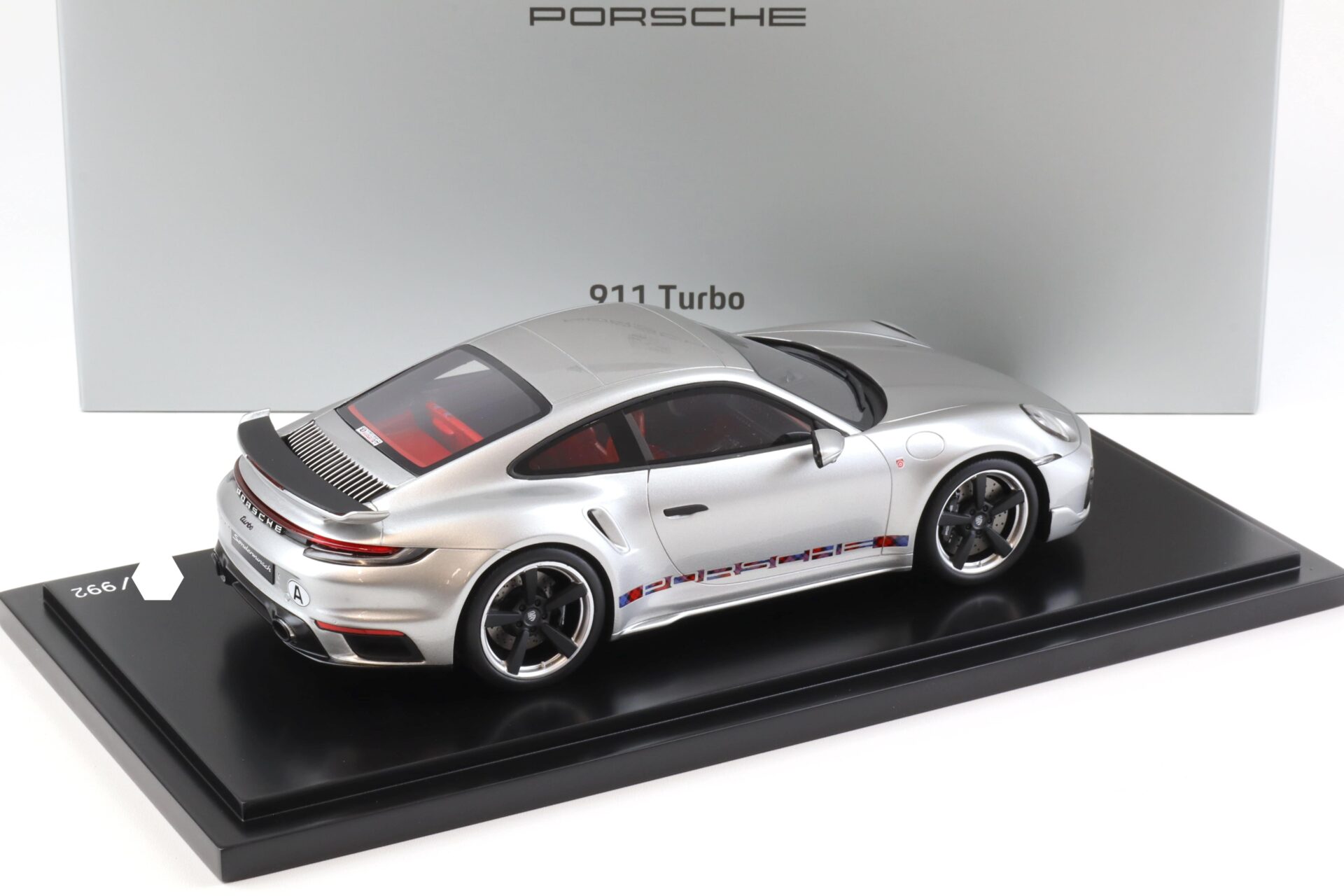 1:18 Spark Porsche 911 992 Turbo Sonderwunsch First Turbo silver WAP DEALER