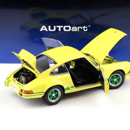1:18 AUTOart Porsche 911 Carrera RS 2.7 light yellow/ green stripes 78033