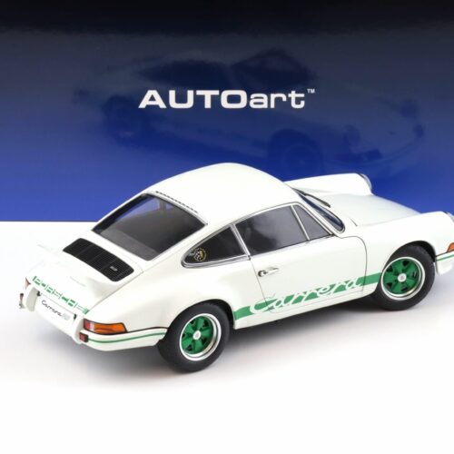 1:18 AUTOart Porsche 911 Carrera RS 2.7 Grand Prix white/ green stripes 78031