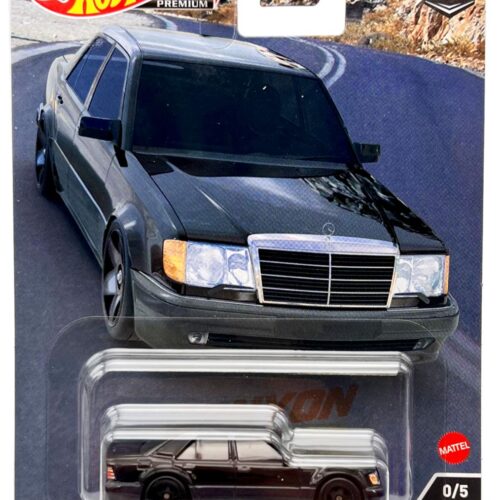 1:64 Hot Wheels Premium 2023 Canyon Warriors HKC57 CHASE CAR Mercedes 500E black