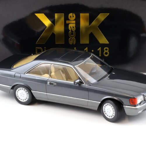 1:18 KK-Scale Mercedes 500 SEC C126 Coupe 1985 anthracite metallic