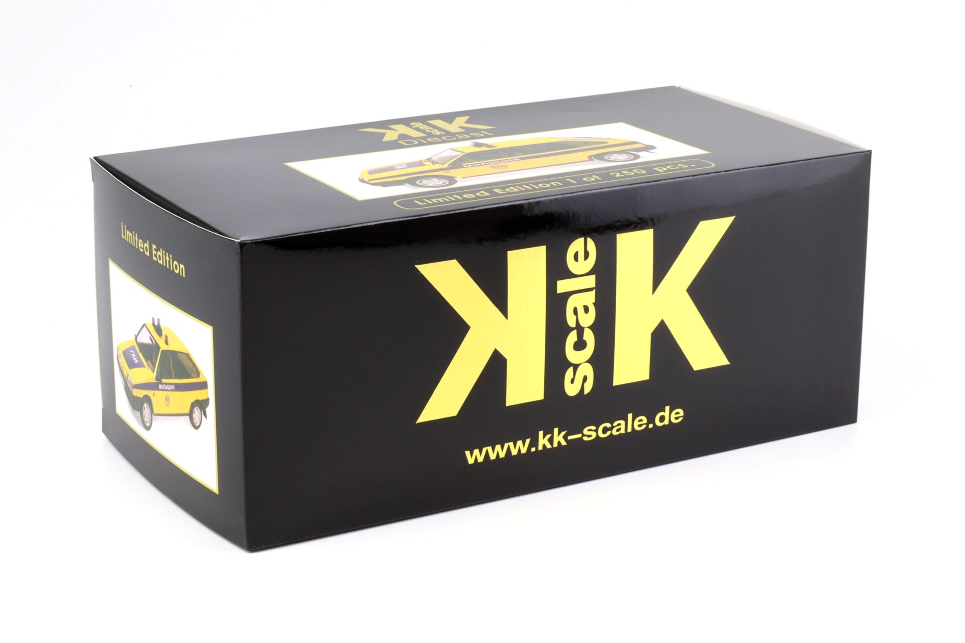 1:18 KK-Scale Lada Samara Police SU Milizija 1984 yellow/ blue