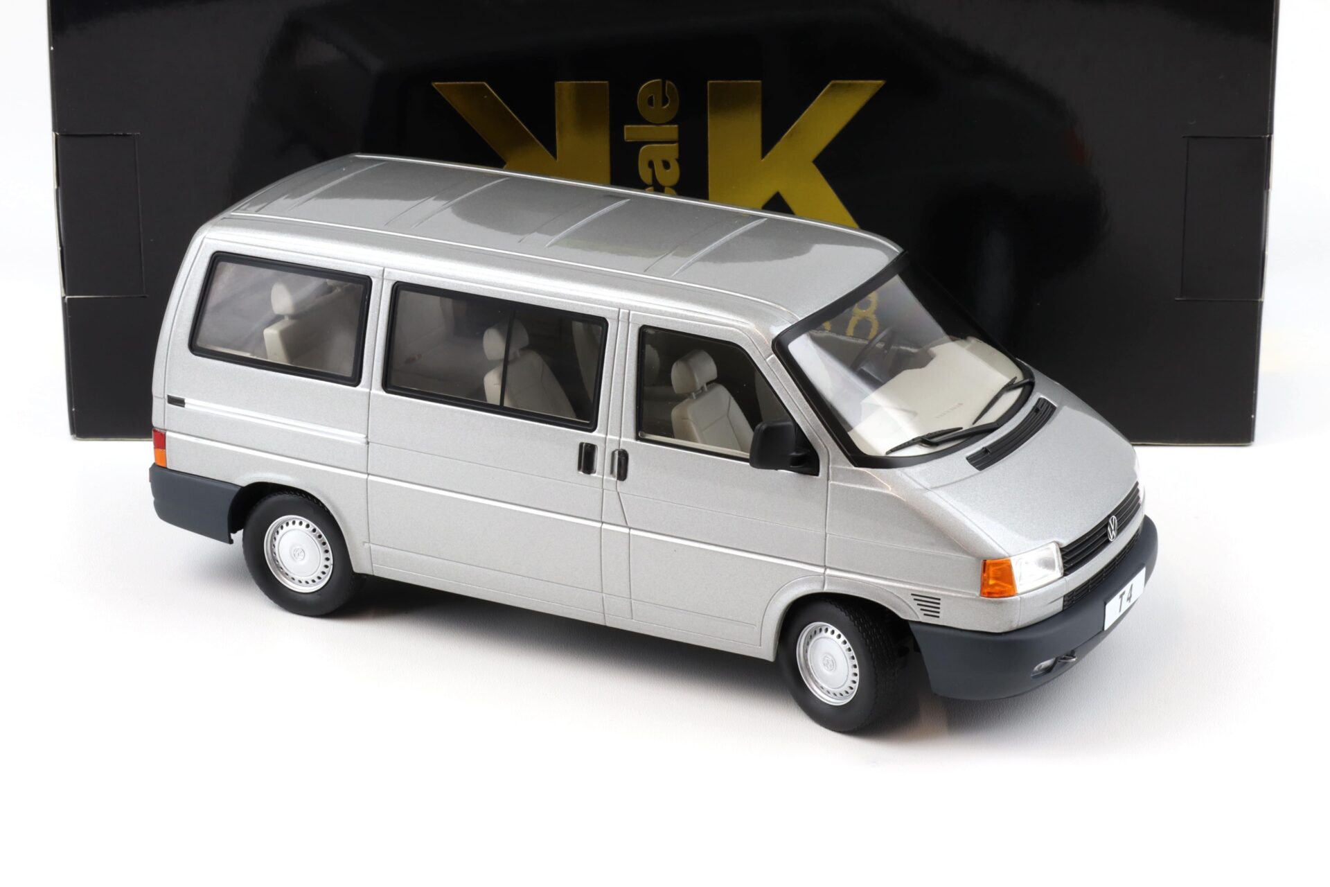 1:18 KK-Scale VW T4 Caravelle Bus 1992 silver-grey metallic