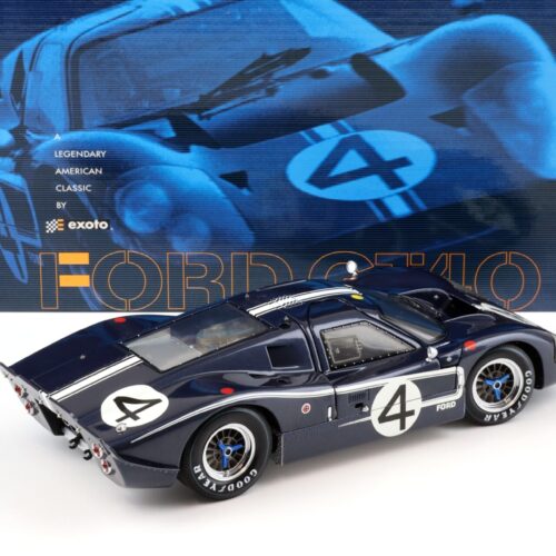 1:18 Exoto Ford GT40 MK IV 24h Le Mans 1967 Hulme/ Ruby #4 blue RLG18056