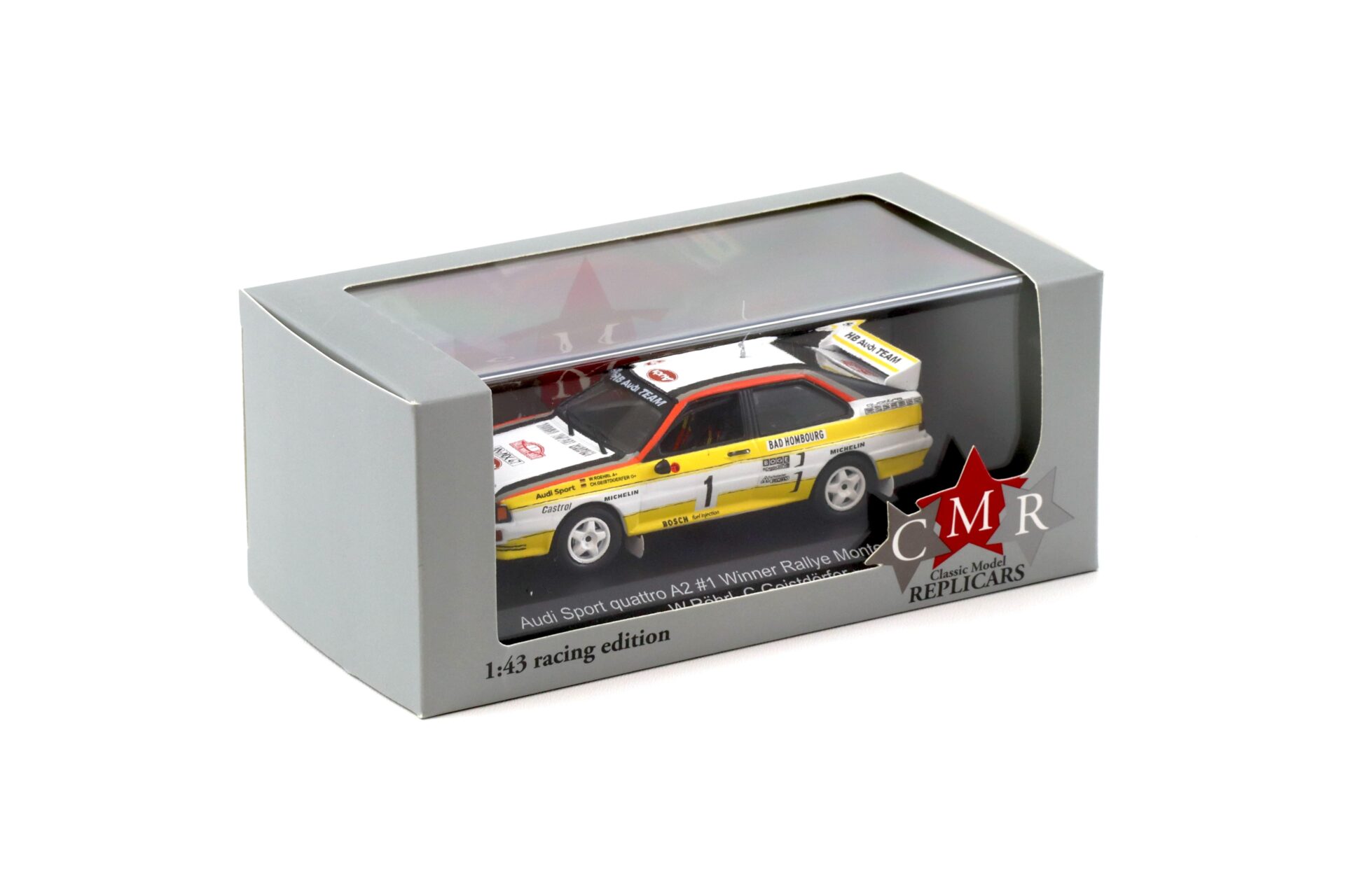 1:43 CMR Audi Sport Quattro A2 #1 Winner Rallye Monte Carlo 1984 Röhrl/ Geistdörfer