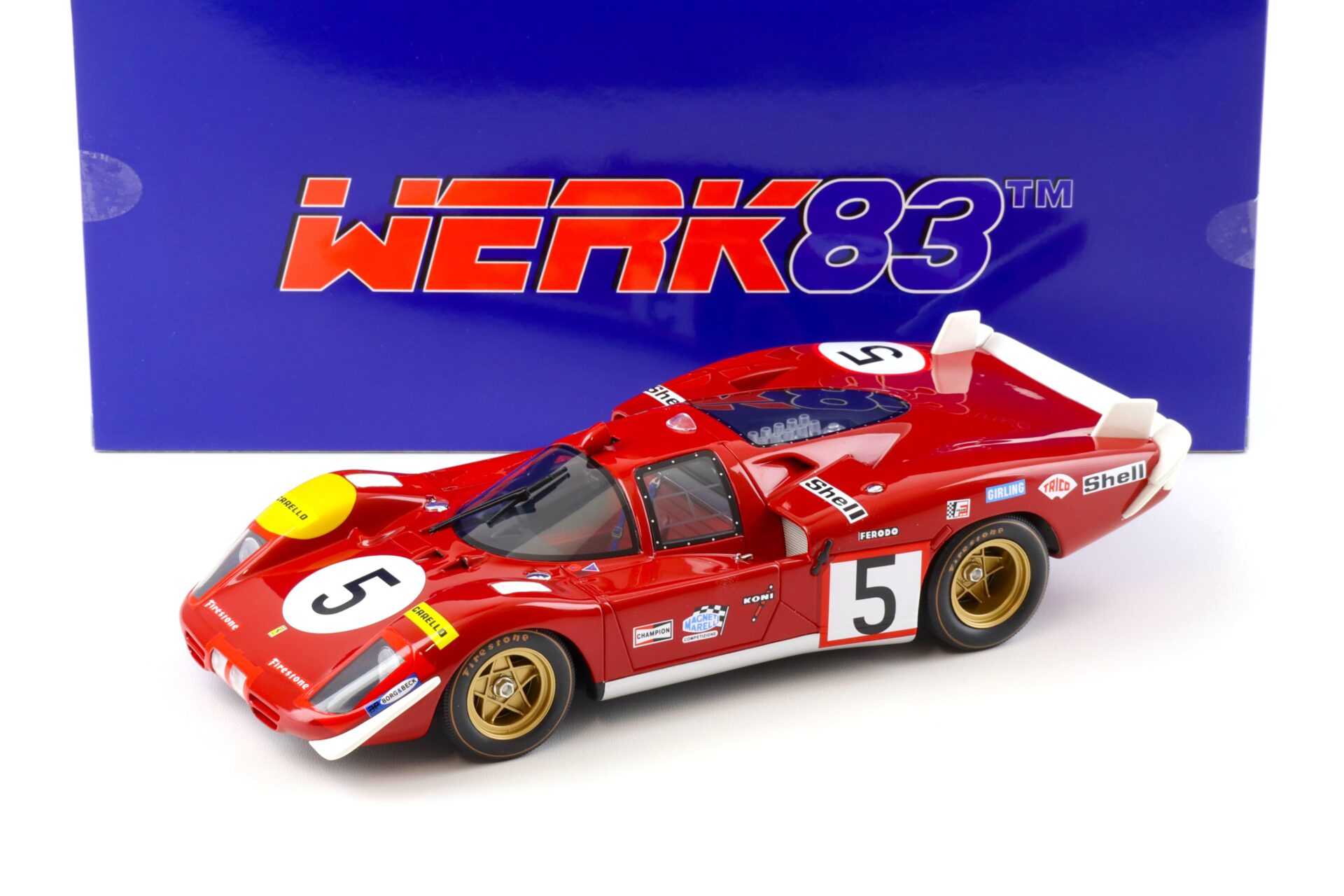 1:18 WERK83 Resin Ferrari 512S 24h Le Mans 1970 #5 Ickx/ Schetty