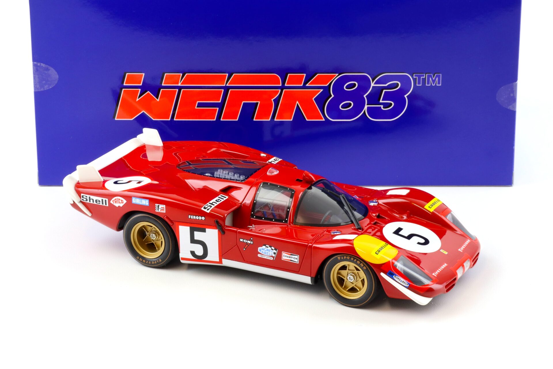 1:18 WERK83 Resin Ferrari 512S 24h Le Mans 1970 #5 Ickx/ Schetty