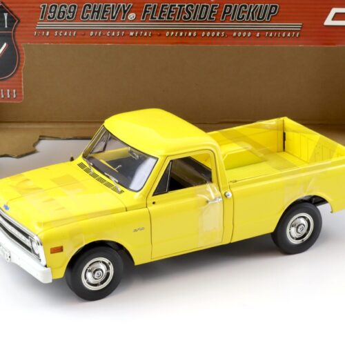 1:18 Highway61 Chevrolet Chevy Fleetside C/10 Pickup 1969 yellow