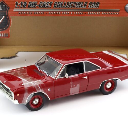 1:18 Highway61 Dodge Dart GT Sport GTS 383 Four Barrel 1968 dark red/ white