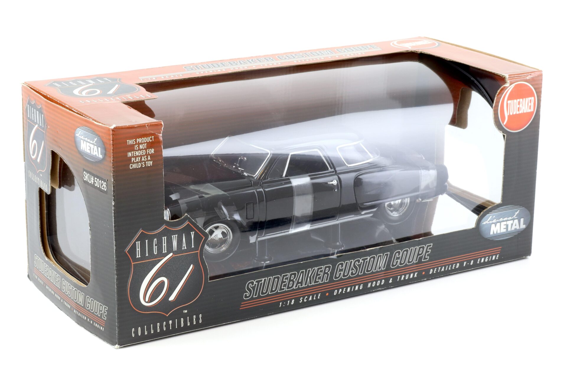 1:18 Highway61 Studebaker Custom Coupe black 50126